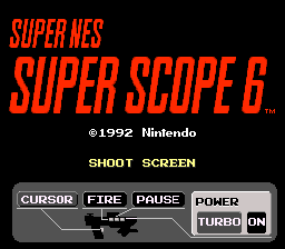 Super Scope 6 (USA) Title Screen